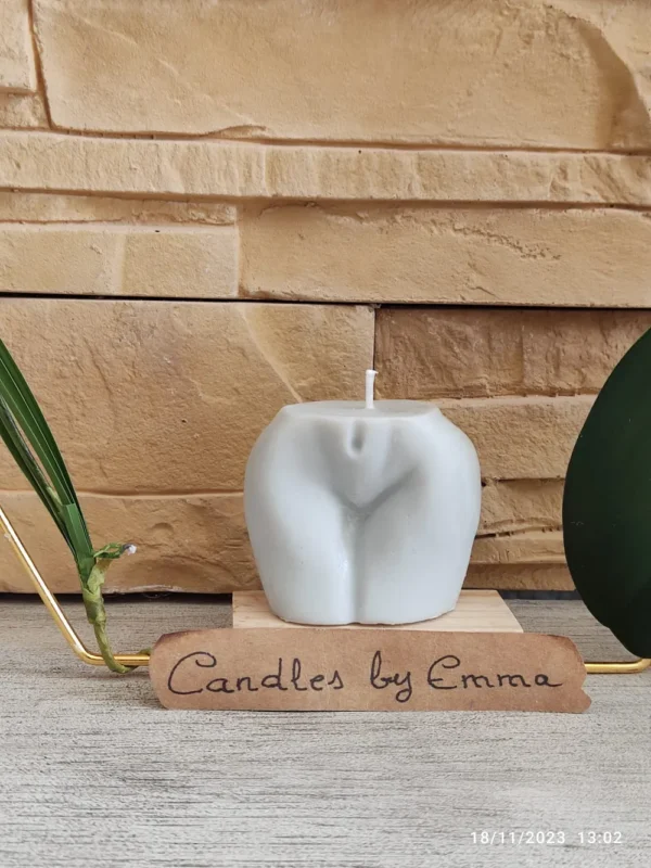 Vela cuerpo gris