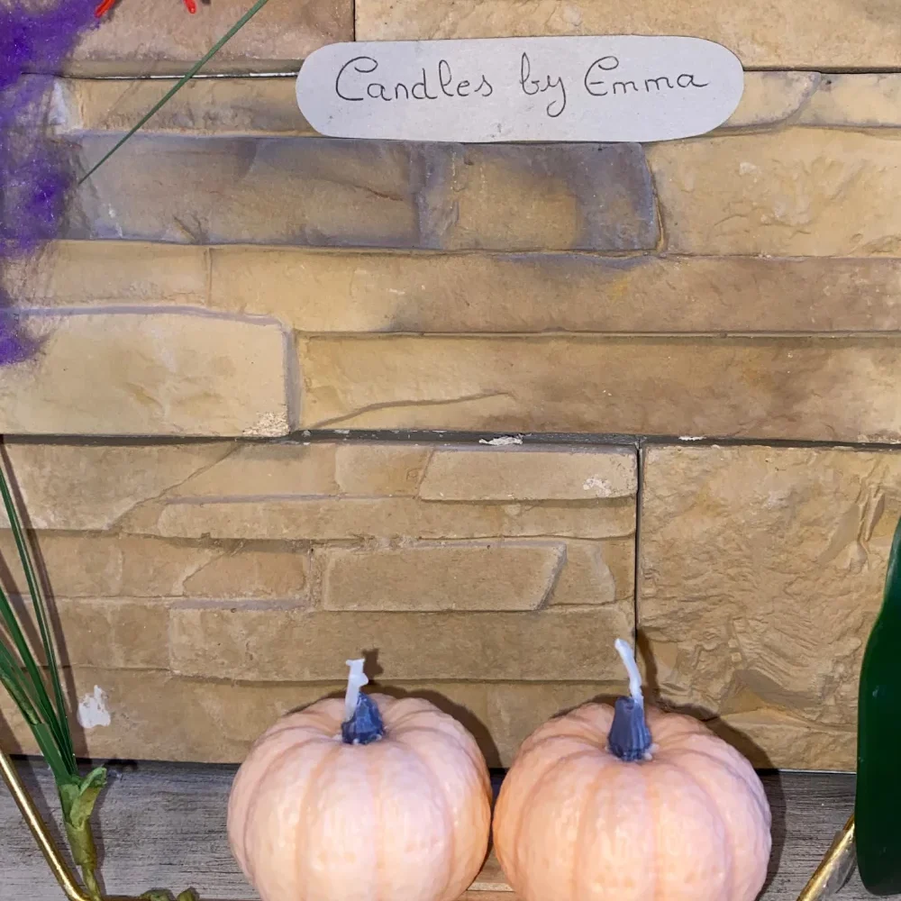 pack 2 velas calabaza Halloween