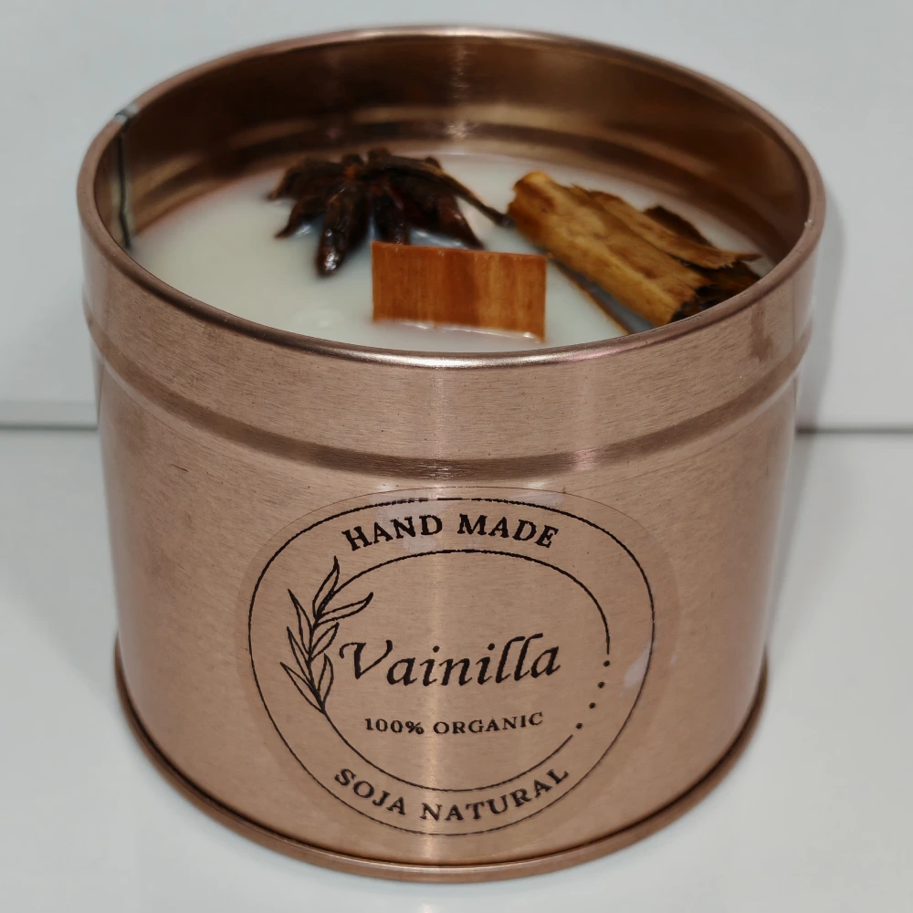 vela aromática de vainilla
