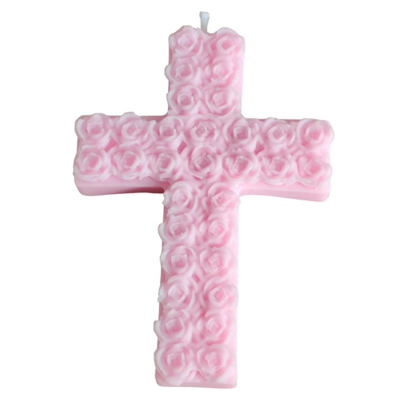 vela cruz comunion rosa