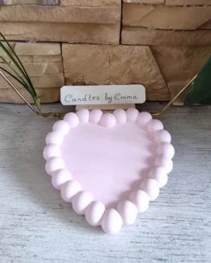 Bandeja corazón rosa