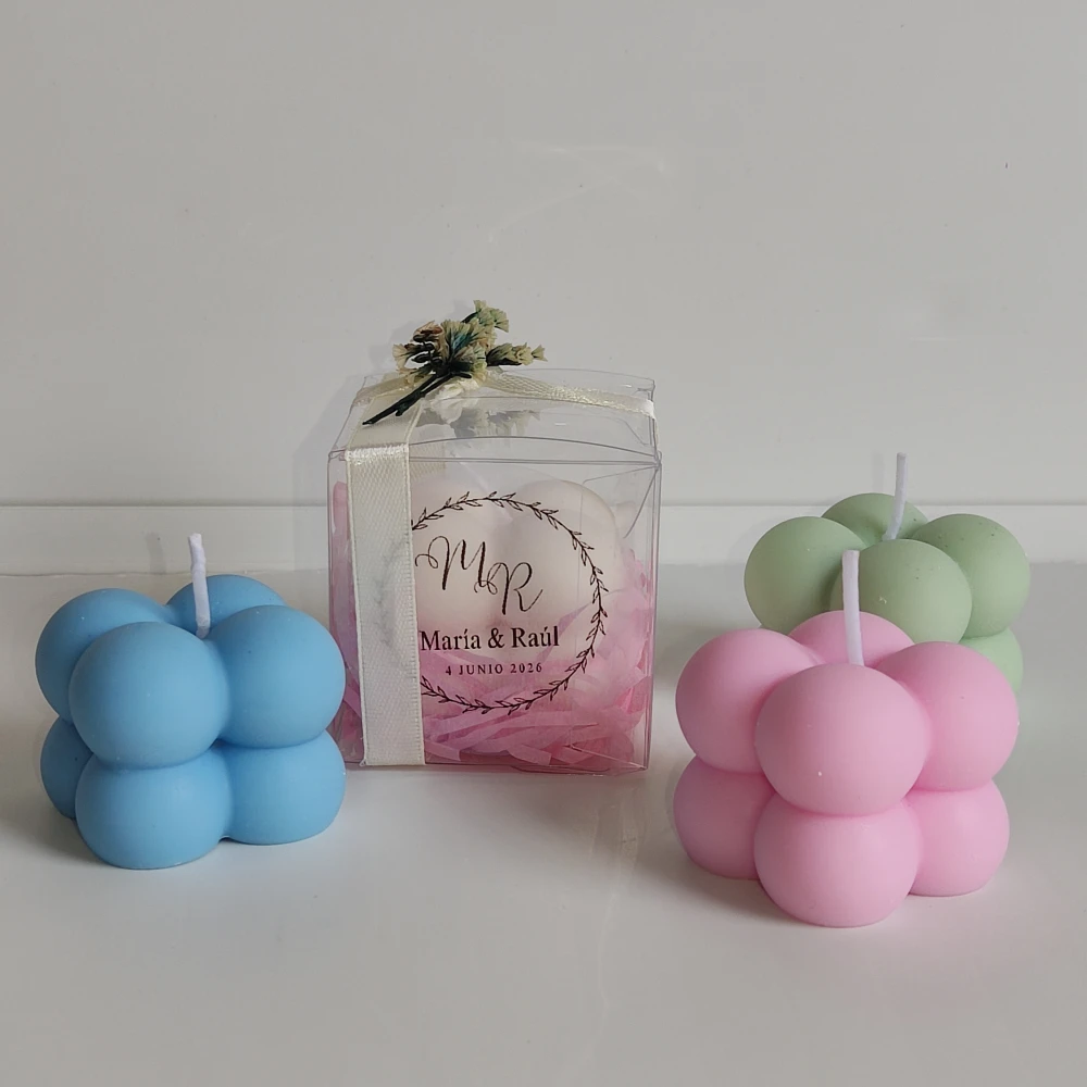 Vela mini bubble para eventos