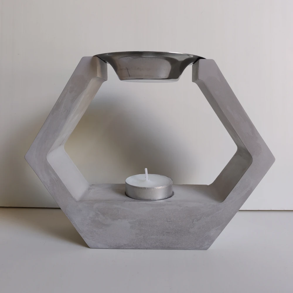 Quemador de cera elegant gris