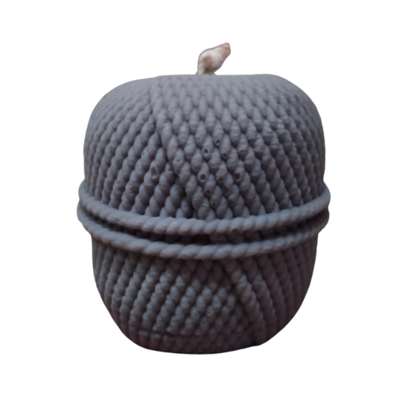 vela ovillo gris redondo