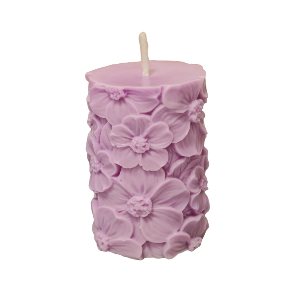 vela totem flores