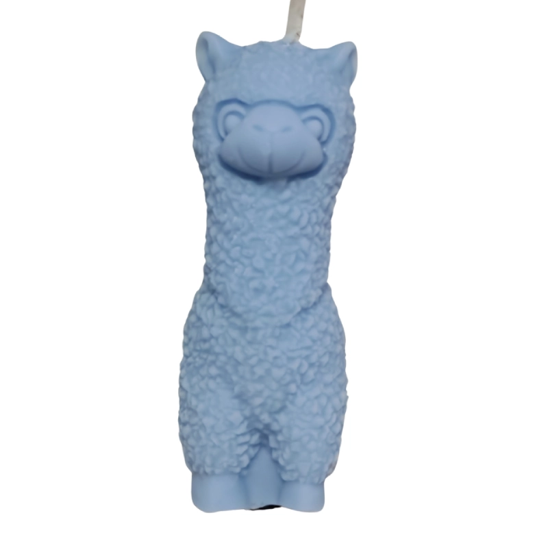 vela alpaca azul