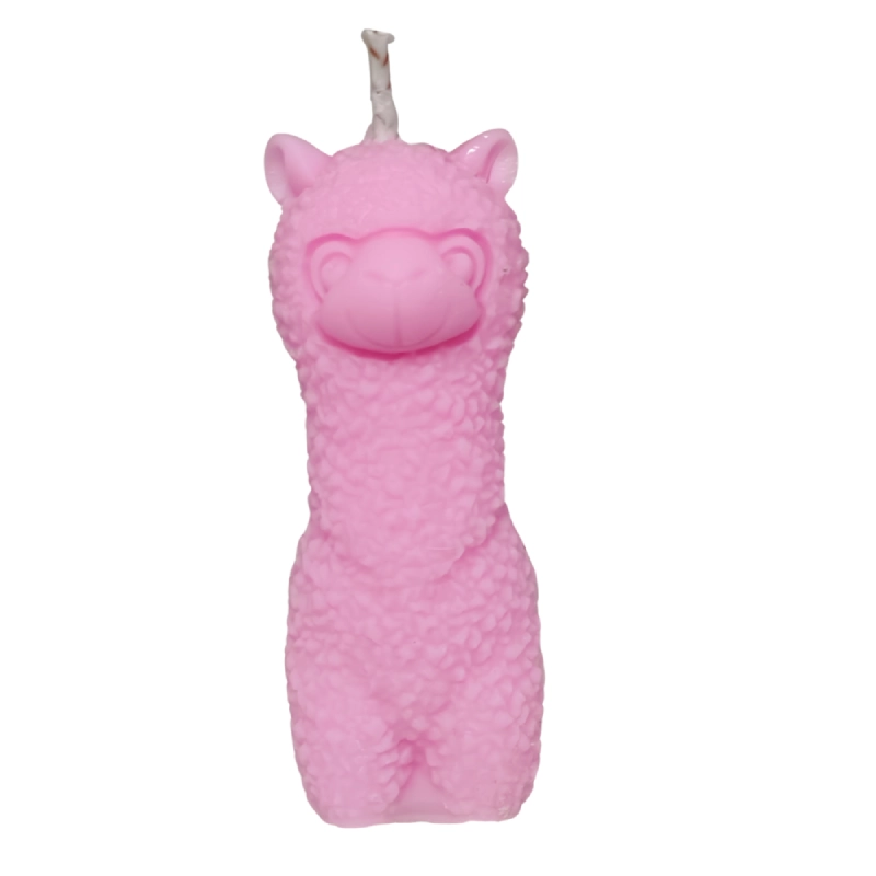 vela alpaca rosa