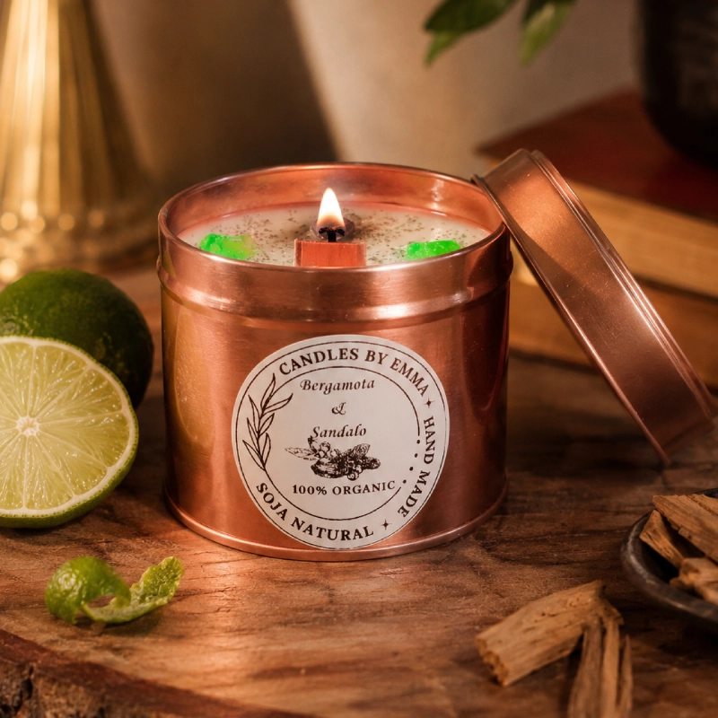 Vela Aromática Bergamota y Sándalo – vista alternativa