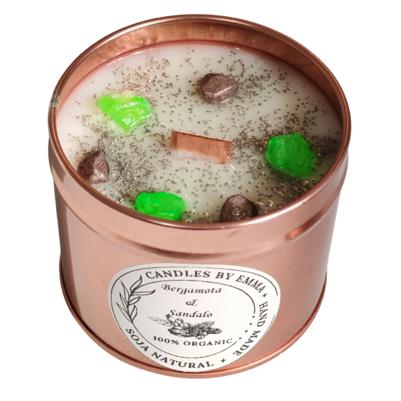 vela aromática bergamota y sándalo