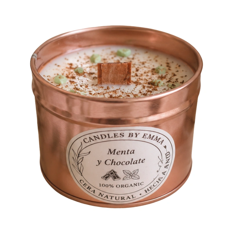 vela aromatica menta y chocolate