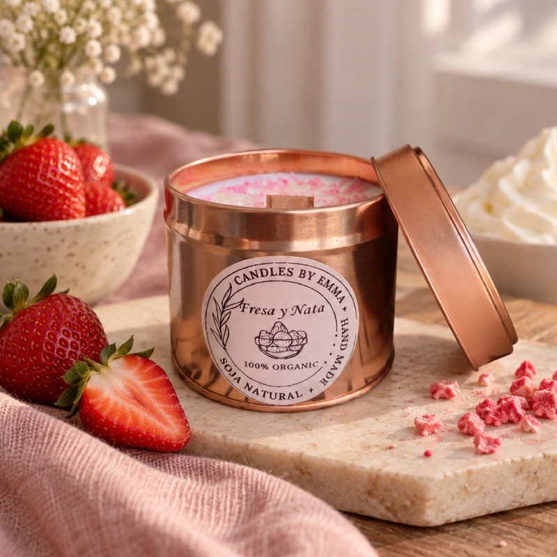 Vela Aromática Fresa y Nata – vista alternativa