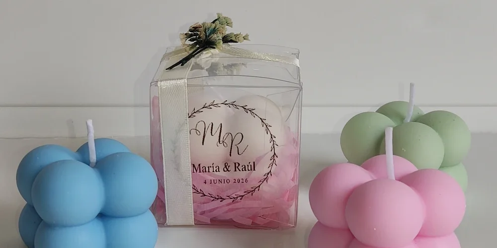 Vela mini bubble para eventos